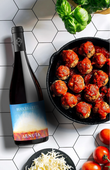 Meatball Parmesan Recipe Paired with Arnuta